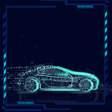 上海国际车展新品车展炫彩大气公众号次图背景