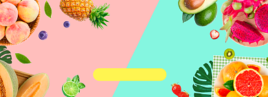 清新水果生鲜优惠促销海报背景