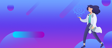 近视激光医生建议眼睛健康公众号首图背景