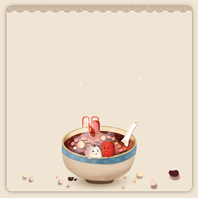 腊八节中国传统节日方形配图背景