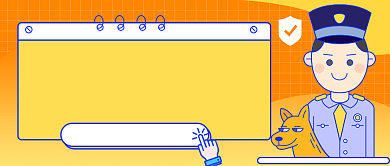 谨防网络交友诈骗卡通风公众号首图背景