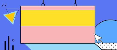 蓝色拼色涨姿势公众号首图背景