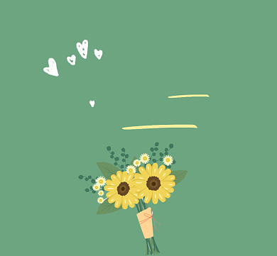 春暖花开文艺清新朋友圈封面背景