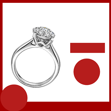 七夕节情侣钻石戒指珠宝电商主图背景