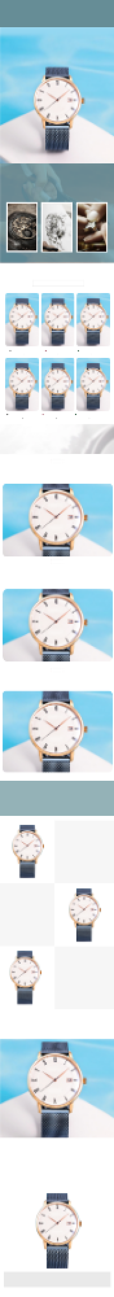 小清新手表珠宝配饰简约手表情侣表详情页背景