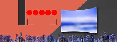 液晶电视电商全屏海报背景