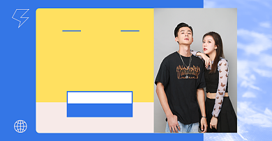 99划算节服饰男装女装电商横版海报背景