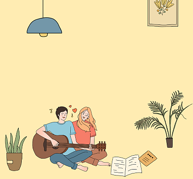 陪伴文艺清新朋友圈封面背景