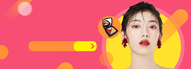 美妆国庆大促粉底眼影淘宝电商banner背景