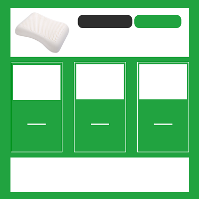 床上用品天然硅胶枕功能展示促销主图背景