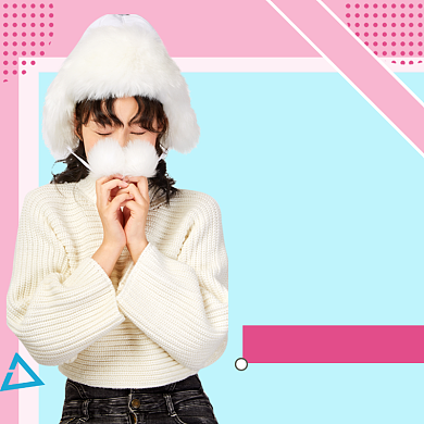 女孩女装秋冬上新毛衣连衣裙电商主图背景