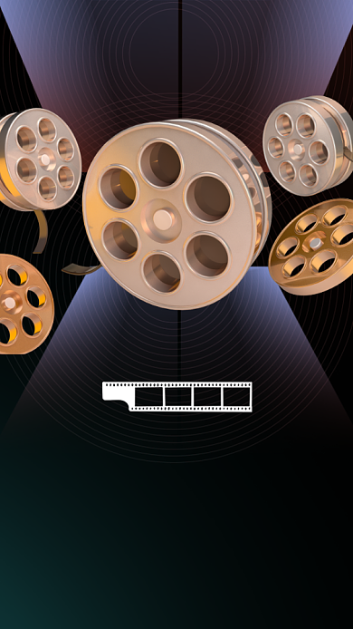 电影院营业宣传促销手机海报背景