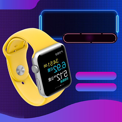 运动手表数码科技产品促销主图直通车背景