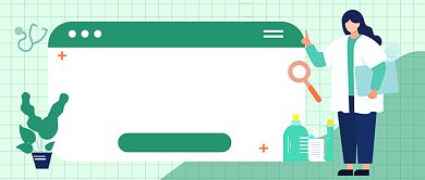 预防冬季高发疾病绿色卡通公众号首图背景