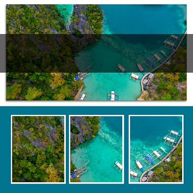 明信片纪念品旅游淘宝主图直通车模板背景