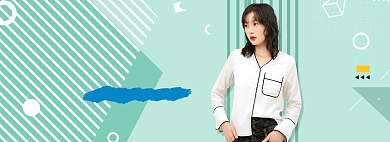 电商开学季女装banner海报背景
