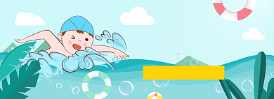 夏季狂暑季促销banner背景