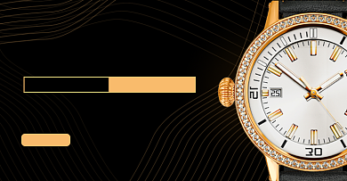 经典时尚男士手表海报背景