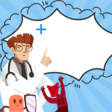 预防疾病传染简约插画公众号次图背景