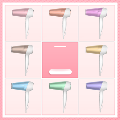 炫彩8色吹风机多色可选展示主图背景