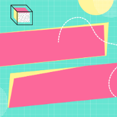 星座运势几何简约公众号次图背景