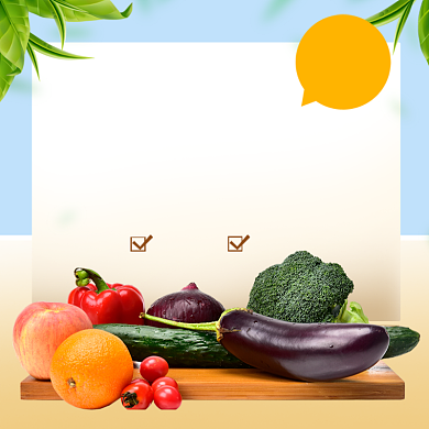 新鲜果蔬生鲜促销电商主图背景