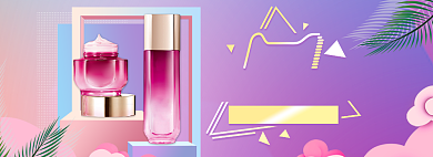 美妆淘宝造物节促销通用banner背景