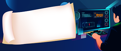 蓝色渐变汽车行业公众号首图背景