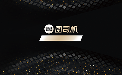 简约网格极简黑金投资理财名片背景