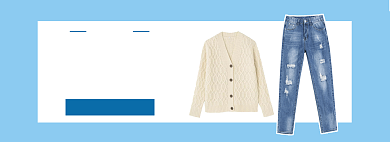 淘宝女装秋冬焕新服饰促销banner背景