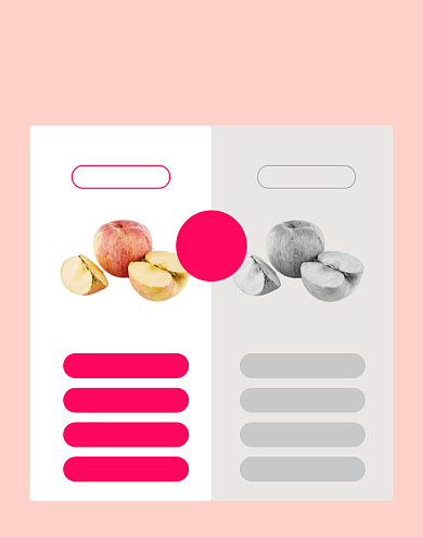 水果苹果VS对比淘宝电商竖版图背景