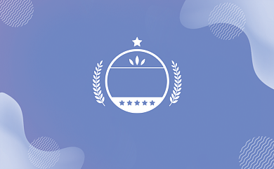 蓝色简约流体美容院会员卡VIP卡背景