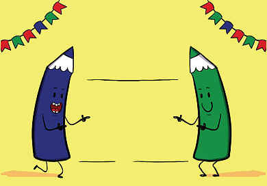 可爱卡通荣誉证书设计背景