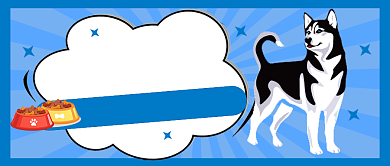 蓝色卡通宠物用品促销公众号首图背景