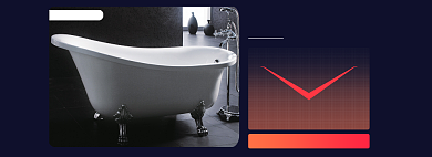 爆款简约卫浴缸淘宝海报背景