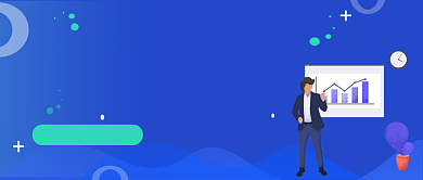 蓝色简约渐变如何用好均线公众号首图背景