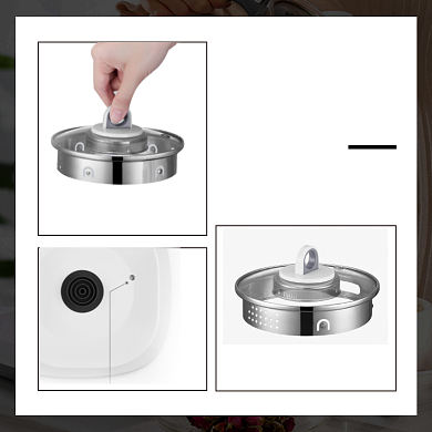 家用小电器养生壶细节展示简约主图背景