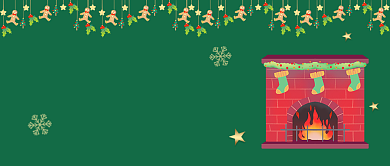 圣诞狂欢季惊喜福利插画公众号首图背景