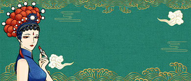 国潮崛起中国风公众号首图背景