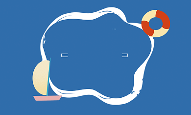 创意母婴馆游泳休闲娱乐名片背景