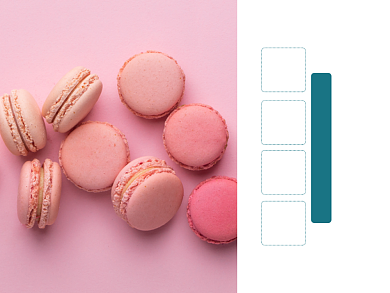 焦糖马卡龙甜品食品美团主图模板背景