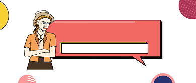 时尚潮流简约插画公众号logo背景