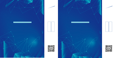 未来简约渐变方块科技礼品手提袋包装背景