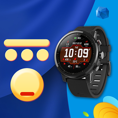 蓝色促销户外运动智能手环手表主图背景