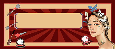 七夕情人节购物狂欢卡通手绘公众号首图背景