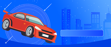 租车服务汽车蓝色公众号首图背景