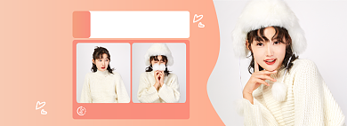 秋冬上新针织毛衣女装海报背景