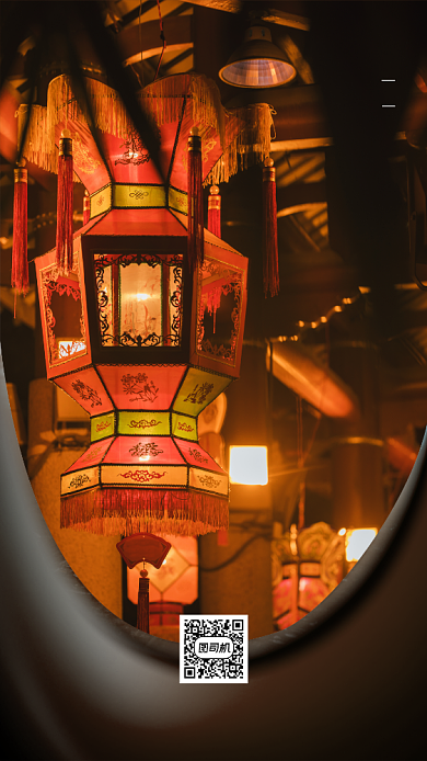 新年恭贺新春简约节日手机海报背景