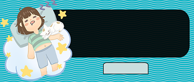 提升睡眠质量好好睡觉简约首图背景