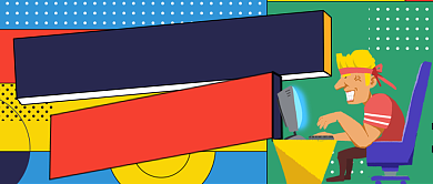 熬夜赚钱可取吗手绘卡通公众号首图背景